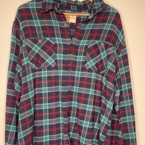 Woman's Ruff Hewn Thick Flannel Button Down